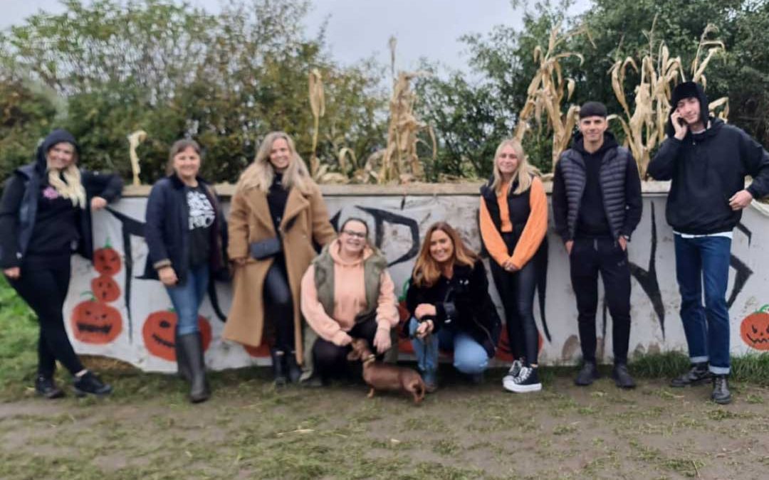 Pumpkin picking at The Hayloft